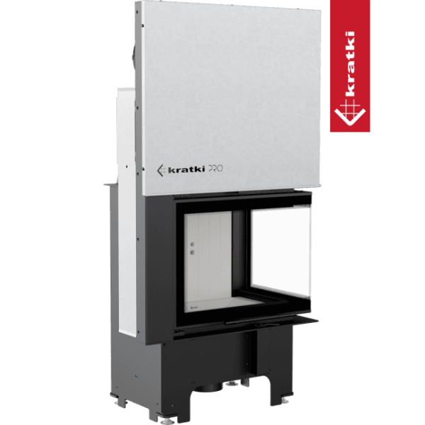 Inteligentny kominek powietrzny KRATKI VNP 610/430 9 kW Ø 200 Gilotyna MSK