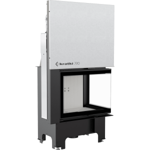 Kominek powietrzny stalowy KRATKI VNP 700/480 12 kW Ø 200 Gilotyna