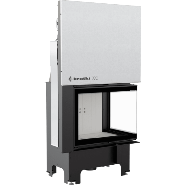 Kominek powietrzny stalowy KRATKI VNP 700/480 12 kW Ø 200 Gilotyna