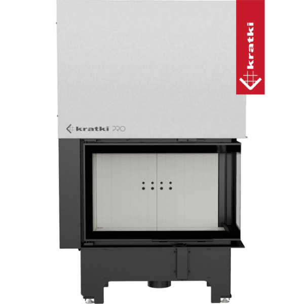 Inteligentny kominek powietrzny stalowy KRATKI VNP 810/410 14 kW Ø 200 Gilotyna MSK