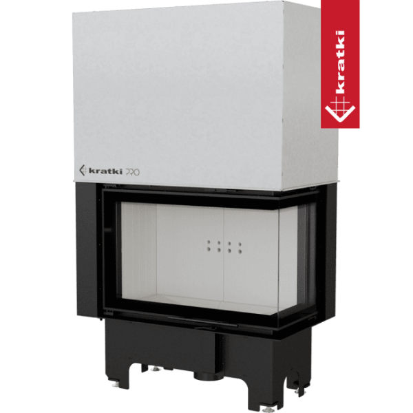 Inteligentny kominek powietrzny stalowy KRATKI VNP 810/410 14 kW Ø 200 Gilotyna MSK