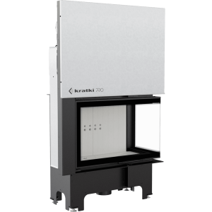 Kominek powietrzny stalowy KRATKI VNP 810/410 14 kW Ø 200 Gilotyna