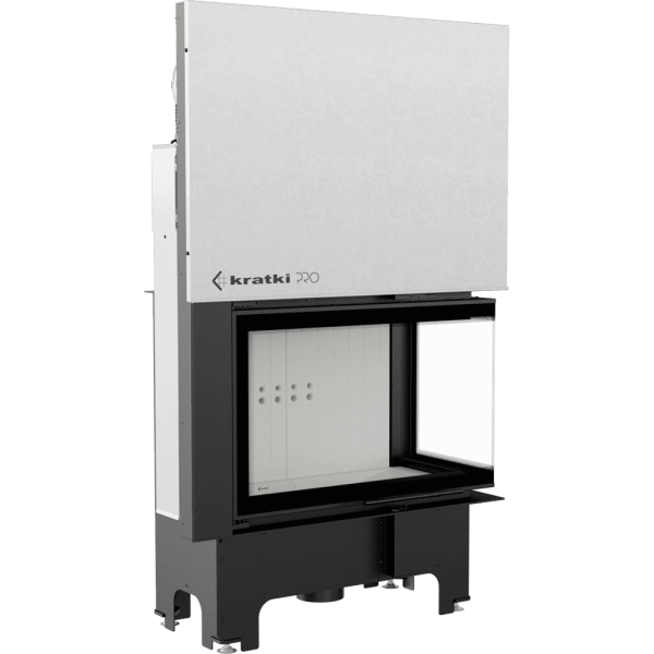 Kominek powietrzny stalowy KRATKI VNP 810/410 14 kW Ø 200 Gilotyna