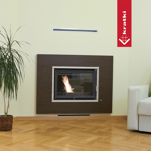 Kominek powietrzny żeliwny KRATKI WIKTOR 14 kW Ø 200
