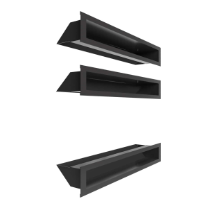ZESTAW LUFT PROSTY 9x60cm 3x DO KOMINKA Z SZYBĄ PROSTĄ