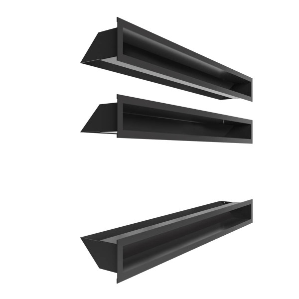 ZESTAW LUFT PROSTY 3x 80cm KOMINEK Z SZYBĄ PROSTĄ