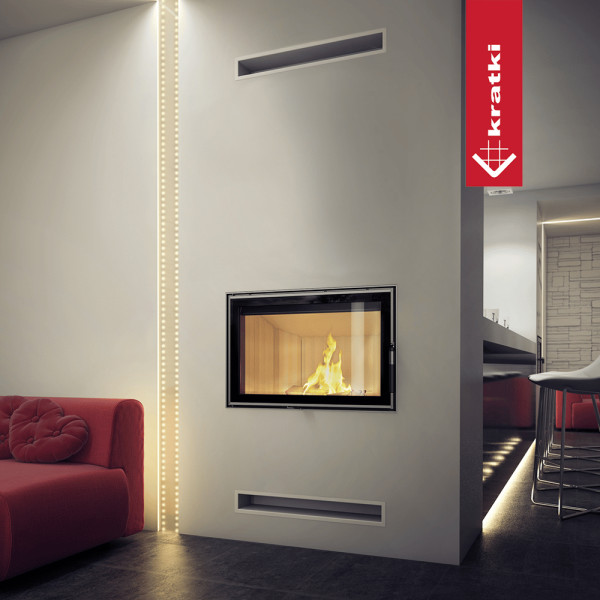 Kominek powietrzny stalowy KRATKI ZIBI DECO 11 kW Ø 180