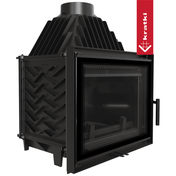 Kominek powietrzny żeliwny KRATKI ZOSIA DECO 12kW Ø 200