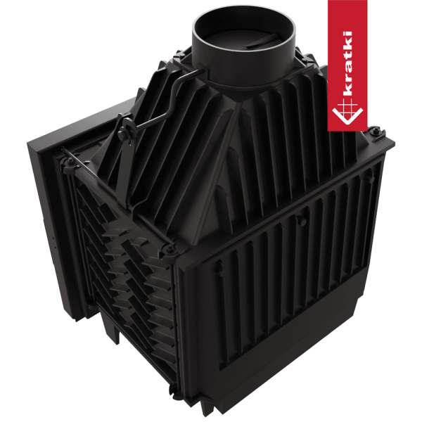 Kominek powietrzny żeliwny KRATKI ZOSIA DECO 12kW Ø 200