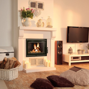 Kominek powietrzny żeliwny KRATKI ZUZIA ECO DECO 12 kW Ø 150