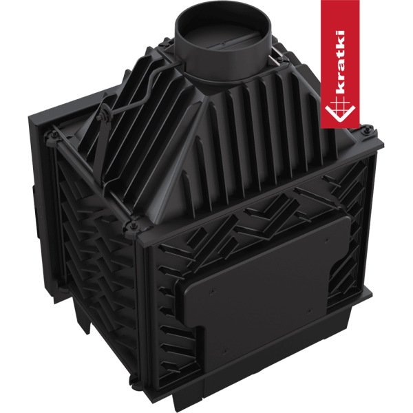 Kominek powietrzny żeliwny KRATKI ZUZIA ECO DECO 12 kW Ø 200