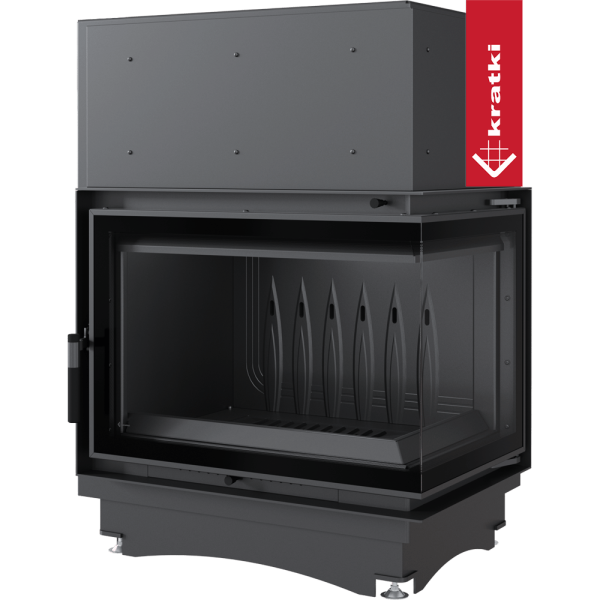 Kominek powietrzny żeliwny KRATKI ZUZIA ECO DECO prawy BS 12 kW Ø 150