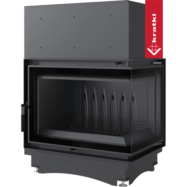 Kominek powietrzny żeliwny KRATKI ZUZIA ECO DECO prawy BS 12 kW Ø 200