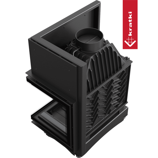 Kominek powietrzny żeliwny KRATKI ZUZIA DECO 15 kW Ø 200