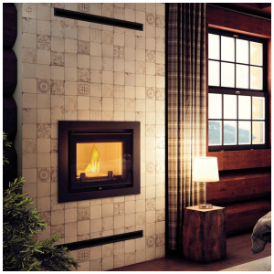 Kominek z płaszczem wodnym KRATKI ZUZIA DECO 12 kW Ø 200