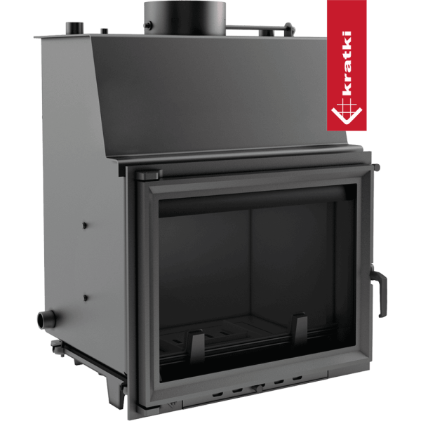 Kominek z płaszczem wodnym KRATKI ZUZIA 12 kW Ø 200