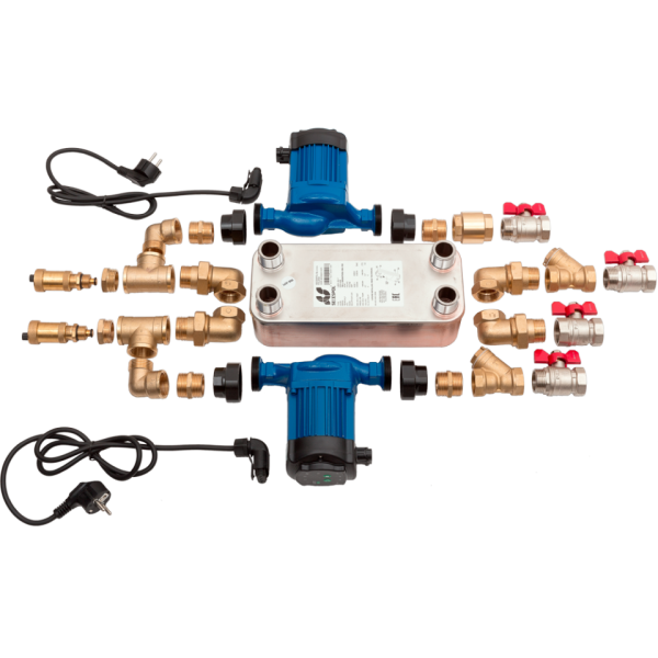 Zestaw wymiennikowo-pompowy 15 płytowy