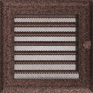 Kratka Oskar miedziana malowana z żaluzją 17x17